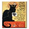 Art Plates - One Port RJ11 - Telephone decorative printed keystone style wall plate. CAT3 - RJ12 Female to Female phone jack. Works for phones, fax, ect. - Chat Noir (Black Cat) view 1