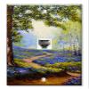 Art Plates - One Port RJ11 - Telephone decorative printed keystone style wall plate. CAT3 - RJ12 Female to Female phone jack. Works for phones, fax, ect. - Spring Time in the Forest view 1