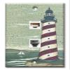 Art Plates - Decorative Printed 2 Port Data Wall Plate - RJ11 Telephone Jack Connector and RJ45 (Cat5, Cat6, Cat7) Ethernet Connector - Gold-Plated Contacts - Cape Lighthouse view 1