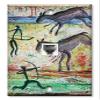 Art Plates - One Port RJ11 - Telephone decorative printed keystone style wall plate. CAT3 - RJ12 Female to Female phone jack. Works for phones, fax, ect. - Kokopeli Drawings view 1