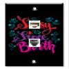 Art Plates - Decorative Printed 2 Port Data Wall Plate - RJ11 Telephone Jack Connector and RJ45 (Cat5, Cat6, Cat7) Ethernet Connector - Gold-Plated Contacts - Sassy Since Birth view 1