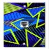 Art Plates - One Port RJ11 - Telephone decorative printed keystone style wall plate. CAT3 - RJ12 Female to Female phone jack. Works for phones, fax, ect. - Symmetrical Retro view 1