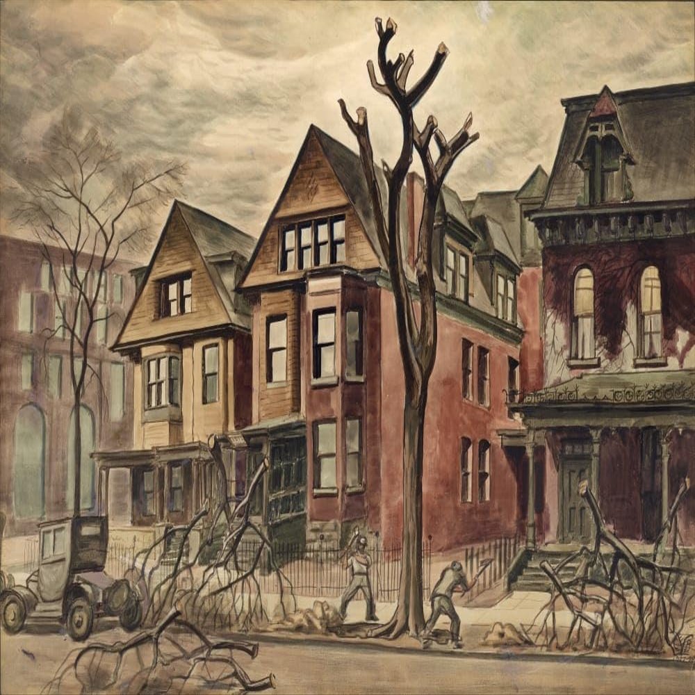 Charles E. Burchfield : Civic Improvement : 1927-28 : Archival Quality Art Print