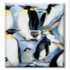 Art Plates - One Port RJ11 - Telephone decorative printed keystone style wall plate. CAT3 - RJ12 Female to Female phone jack. Works for phones, fax, ect. - Penguins view 1