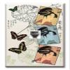 Art Plates - One Port RJ11 - Telephone decorative printed keystone style wall plate. CAT3 - RJ12 Female to Female phone jack. Works for phones, fax, ect. - Three Geishas view 1