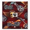 Art Plates - One Port RJ11 - Telephone decorative printed keystone style wall plate. CAT3 - RJ12 Female to Female phone jack. Works for phones, fax, ect. - Choppers and Skulls view 1