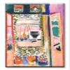 Art Plates - One Port RJ11 - Telephone decorative printed keystone style wall plate. CAT3 - RJ12 Female to Female phone jack. Works for phones, fax, ect. - Matisse: Open Window view 1