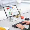 BSOON iPad Stand, Adjustable iPad Holder, Desktop Tablet Stand Compatible with iPad 2021 Pro 12.9,11,10.5,9.7,iPad Air 4 3 2,iPad mini 6 5 4 3 2,Samsung Tab,Other Tablets, Silver view 3