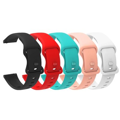 22mm Watch Band, Lamshaw New Soft Silicone Sport Replacement Straps Compatible with KACLUT Smart Watch/EIGIIS K57 Pro 1.96 Military Smart Watches/ESFOE K57 1.96 Military Smart Watch/K57 Pro 1.96 Military Smart Watches (5 PACK-women)