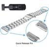 22mm Watch band, Lamshaw Quick Release Stainless Steel Metal Replacement Straps Compatible with KACLUT Smart Watch/EIGIIS K57 Pro 1.96 Military Smart Watches/ESFOE K57 1.96 Military Smart Watch/K57 Pro 1.96 Military Smart Watches (Silver) view 4