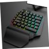 Hemobllo 1pc Left-Handed Mechanical Gaming Mixed Backlit Functionality Compact Design for Home and Gaming Use for Laptop view 2