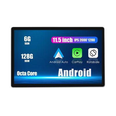 11.5" Universal CarPlay/Android Auto Autoradio FM/AM Radio Car Navigation Stereo Pad Multimedia Player GPS IPS Screen Display RDS DSP BT WiFi 2 Din Headunit Tablet Octa Core 6G+128G Rotatable