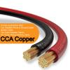 40FT 0 Gauge Wire Copper Clad Aluminum,1/0 Battery Cable,20pcs Lugs Terminal Connectors with 3:1Heat Shrink Tube for Amp,Inverter,Winch,Reducer,Starter,Solar Power,DC Wiring view 2