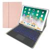 QYiiD TouchPad Keyboard Case for iPad Pro 12.9-inch 2017/2015 (2nd & 1st Generation), Backlit Bluetooth Keyboard with Trackpad, Smart Folio Case with Keyboard for Pro 12.9 inch 2nd/1st Gen, Pink view 1