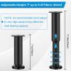 KONIGEEHRE [Upgraded 4 PCS Metal Adjustable Furniture Legs 7-11.8 inch, Heavy Duty Cabinet Legs Extension for Couch/Bed/Desk/Sofa/Table/Chair/Dresser, Replacement Legs for Furniture Black view 2