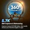 Insta360 X3 Selfie Stick Kit - 360 Action Camera with 5.7K 360 Active HDR Video, 4K Single-Lens Camera, Waterproof, FlowState Stabilization, 2.29" Touchscreen, AI Editing, Motorcycle, Wintersports view 2