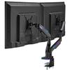 AVLT RGB Lights Dual 17-43 Gaming Monitor Arm Desk Mount, Fits Two Flat/Curved/Ultrawide Screen up to 44lbs(20kg), Height Swivel Tilt Adjustable Stand - Black view 1