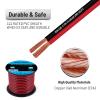 14AWG 150FT Speaker Wire, 2 Conductors Electrical Red Black Cable Hookup LED Lighting Strips Flexible Wire Extension Cord 14 Gauge Copper Clad Aluminum Copper Wire 12V/24V DC Cable view 3