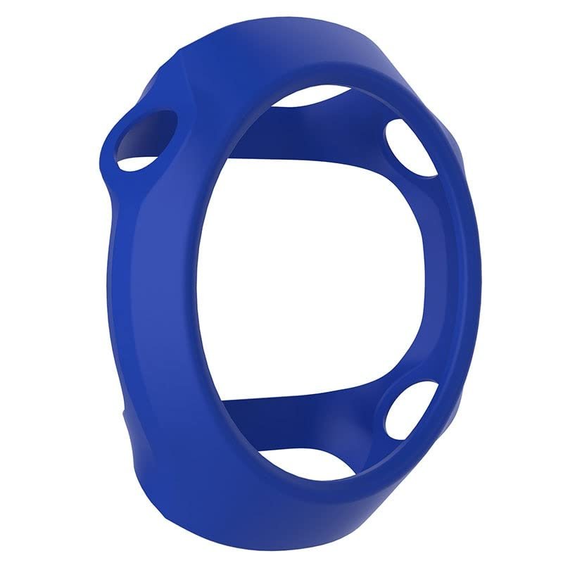 AXPTI Silicone Protective Watch Cases Shell for Garmin Forerunner 610 Band Watch Case Cover Protective Shell Wrist Bracelet Strap (Color : Blue)