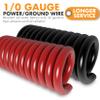 1/0 Gauge CCA Wire Kit with ANL Fuse - 40ft Total (20ft Red+Black) Car Amplifier Power Ground Cable, Complete Amp Install & Big 3 Upgrade Kit view 3