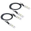 10Gtek 1.25G SFP DAC Twinax Cable - Gigabit Passive Direct Attach Copper Twinax SFP Cable for Cisco SFP-1GBASE-CU0.5M, Ubiquiti UniFi, Fortinet, Netgear, TP-Link and More, 0.5-Meter(1.6ft), 2-Pack view 1
