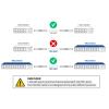 10Gtek 1.25G SFP DAC Twinax Cable - Gigabit Passive Direct Attach Copper Twinax SFP Cable for Cisco SFP-1GBASE-CU0.5M, Ubiquiti UniFi, Fortinet, Netgear, TP-Link and More, 0.5-Meter(1.6ft), 2-Pack view 3