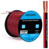 12AWG 50FT Speaker Wire, 2 Conductors Electrical Red Black Cable Hookup LED Lighting Strips Flexible Wire Extension Cord 12 Gauge Copper Clad Aluminum Copper Wire 12V/24V DC Cable view 1