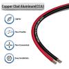 12AWG 50FT Speaker Wire, 2 Conductors Electrical Red Black Cable Hookup LED Lighting Strips Flexible Wire Extension Cord 12 Gauge Copper Clad Aluminum Copper Wire 12V/24V DC Cable view 2