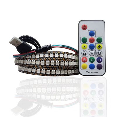 Underbody Light Stripes USB LED Strip DC5V WS2812b RGB Multicolor 144 led Per Meter IM IP30