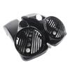 Sportbikefairings Vivid Black 8" Speaker Lids w/Tweeter Port for 1994-2013 Harley Touring Models view 1