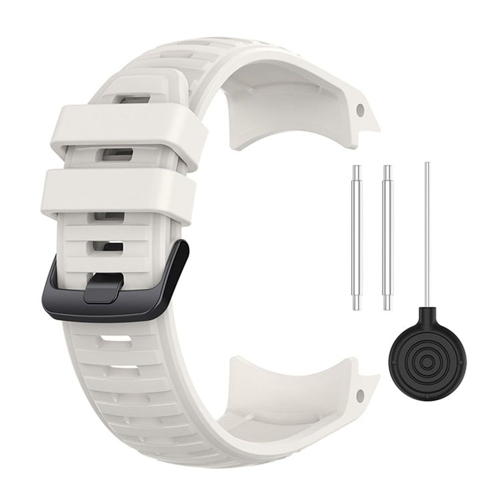 Compatible for Garmin Instinct 2X Solar Watch Bands, Soft Silicone Ultra-light Wristband Strap Replacement for Garmin Instinct 2X Solar Smart Watch(White)