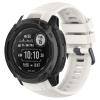 Compatible for Garmin Instinct 2X Solar Watch Bands, Soft Silicone Ultra-light Wristband Strap Replacement for Garmin Instinct 2X Solar Smart Watch(White) view 2