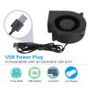 3.8in USB Blower Fan, 3 Speed Mode, DC 5V, Brushless, 3800 RPM, 22 CFM, for PC Electronics 3D Printer, Wide Application view 2