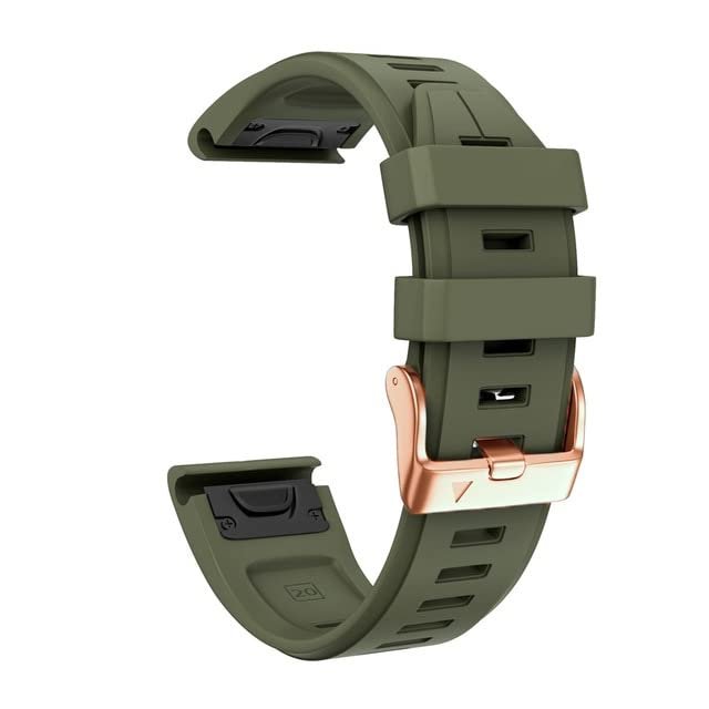AEHON 20mm For Garmin Fenix 7S 6S 5S Watchband Bracelet Fenix 7S 6S Pro 5S Plus Smar Watch Straps Silicone Quick Replacement Wristband (Color : B, Size : 20mm Descent Mk2S)