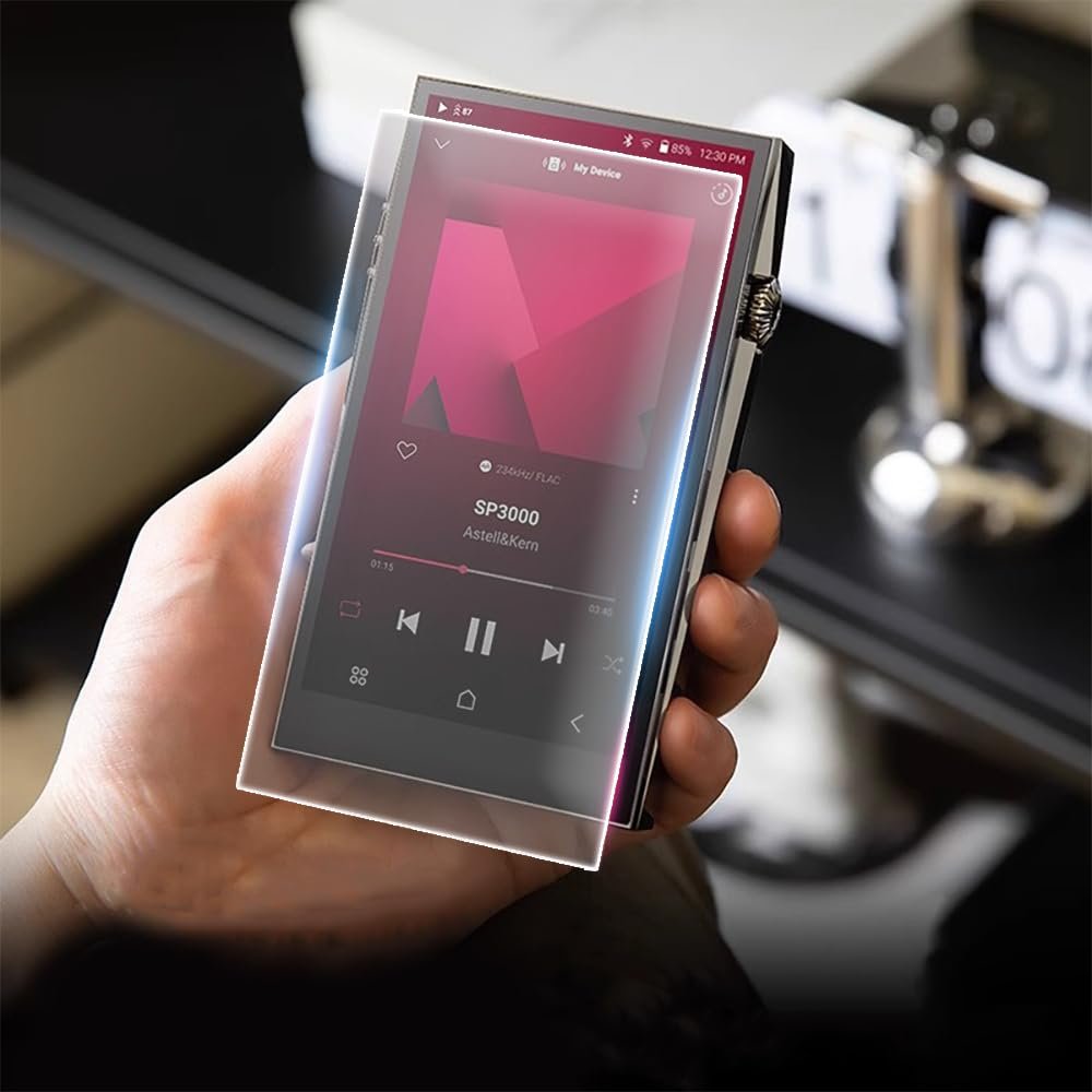 AudioPartner 9H Scratch-Proof Premium Protective Tempered Glass Screen Protector Film for iRiver Astell&Kern A&ultima SP3000 SE300 (SP3000 front)
