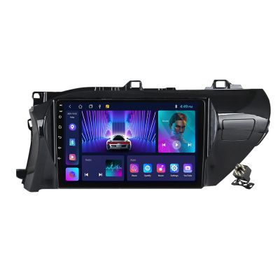 10 Inch Car Stereo Android 12 for Toyota Hilux 2015-2020 Car Radio GPS Navigation Headunit Multimedia Player with Backup Camera DSP Carplay/Android Auto BT SWC WiFi FM RDS,Ts711/1+16g