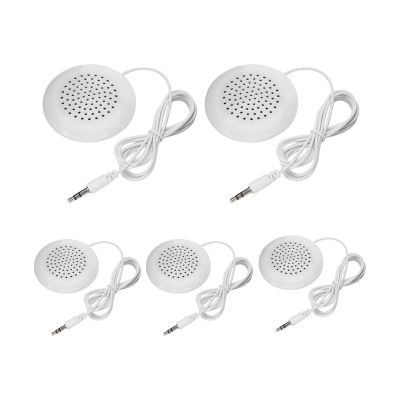 5pcs DIY Pillow Speaker, Portable Under Pillow Speaker, 3.5mm Mini Stereo Speakers for MP3 Phone Portable CD