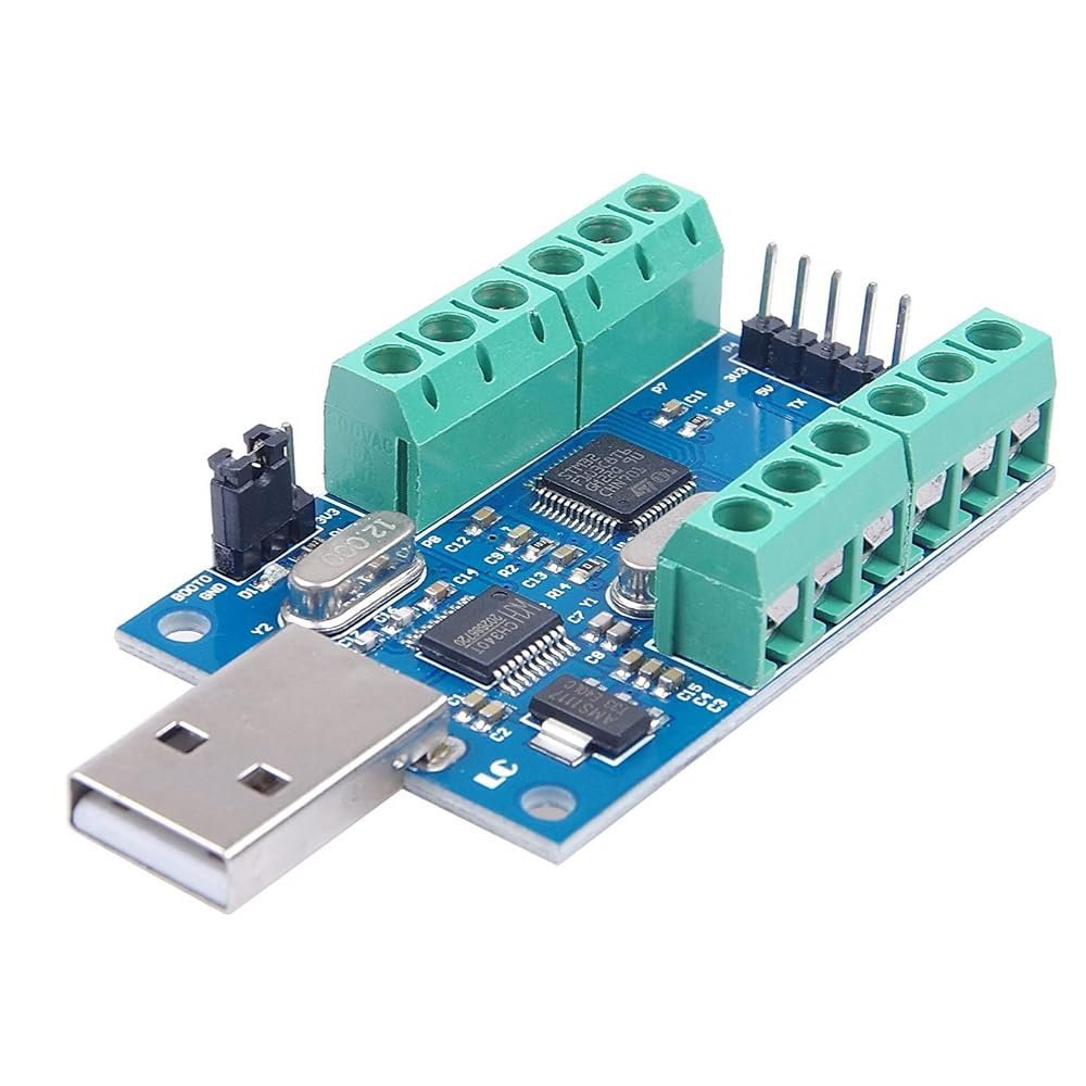 Taidacent 10-Channel 12-Bit AD Data Acquisition Board STM32 UART Communication USB to Serial Chip CH340 USB ADC Module