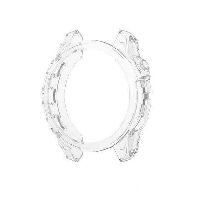 XNWKF Soft TPU Case For Garmin Fenix 7X 7S 7 5S 5 5X Plus 6S 6 6X Pro Smartwatch Silicone Bumper Frame Shell Cover For Garmin Fenix7 (Color : Transparent, Size : For Garmin Fenix 7S)