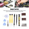 Screwdriver Set, 38 in 1 Electronics Magnetic Repair Tool Kit with Case for Repair Computer PC, Cellphone, Laptop, Game Console, Watch, Glasses etc (Yellow) view 2