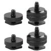 Camera Tripod Adapter Mount Kit 1/4 to 1/4 Screws, 1/4 to 3/8 Converter Thread Screw, Hot Shoe Male or Female Screw Set for Tripod Monopod Flash Plate Mount(4pcs Single Double Layer Screw) view 1