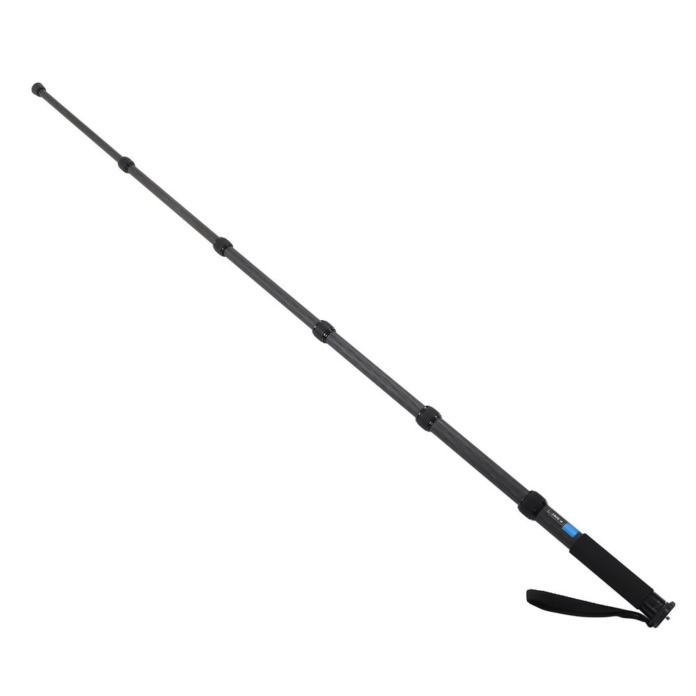 Carbon Fiber Monopod, 6 Sections Telescopic SLR Camera Monopod with Adjustable Height, Standard Screw, Rubber Foot Pad for Outdoor Travel Photography Mountaineering