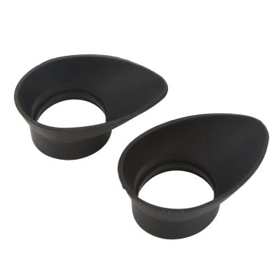 2PCS Binocular Eye Cups, Binocular Eye Cups Replacement 27mm Inner Diameter Foldable Binocular Rubber Eyepiece Eye Guards CupsCups are not Curve Around Your face