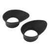 2PCS Binocular Eye Cups, Binocular Eye Cups Replacement 27mm Inner Diameter Foldable Binocular Rubber Eyepiece Eye Guards CupsCups are not Curve Around Your face view 1