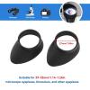 2PCS Binocular Eye Cups, Binocular Eye Cups Replacement 27mm Inner Diameter Foldable Binocular Rubber Eyepiece Eye Guards CupsCups are not Curve Around Your face view 2