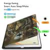BFSEROBJ Case for All-New Fire 7 Tablet Case 7" 12th Generation 2022 Release Lightweight Smart Cover PU Leather Adjustable Stand Protective Cover with Auto Wake/Sleep - Forest Cute Deer view 3