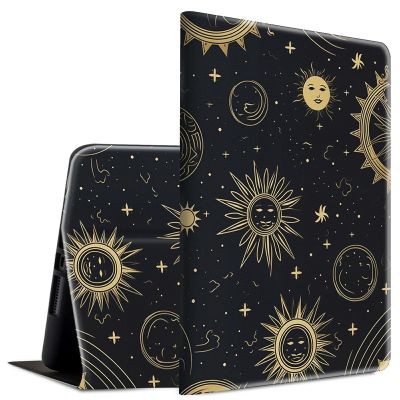 BFSEROBJ Case for 6.8" Kindle Paperwhite 11th Generation 2021 and Kindle Paperwhite Signature Edition Lightweight Smart Case Adjustable Stand Protective Cover with Auto Wake/Sleep - Moon Sun