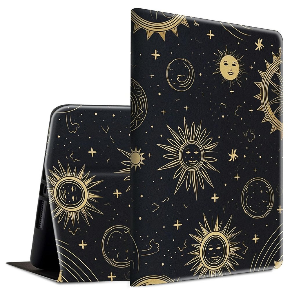 BFSEROBJ Case for 6.8" Kindle Paperwhite 11th Generation 2021 and Kindle Paperwhite Signature Edition Lightweight Smart Case Adjustable Stand Protective Cover with Auto Wake/Sleep - Moon Sun