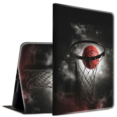 BFSEROBJ Case for 6.8" Kindle Paperwhite 11th Generation 2021 and Kindle Paperwhite Signature Edition Lightweight Smart Case Adjustable Stand Cover with Auto Wake/Sleep - Basketball in Galaxy