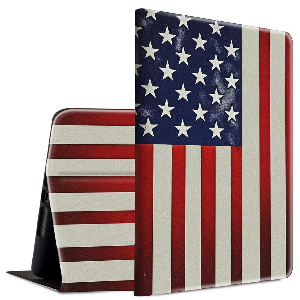 BFSEROBJ Case for 6.8" Kindle Paperwhite 11th Generation 2021 and Kindle Paperwhite Signature Edition Lightweight Smart Case Adjustable Stand Protective Cover with Auto Wake/Sleep - American Flag
